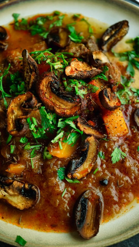 Kürbis-Gulasch Nahaufnahme