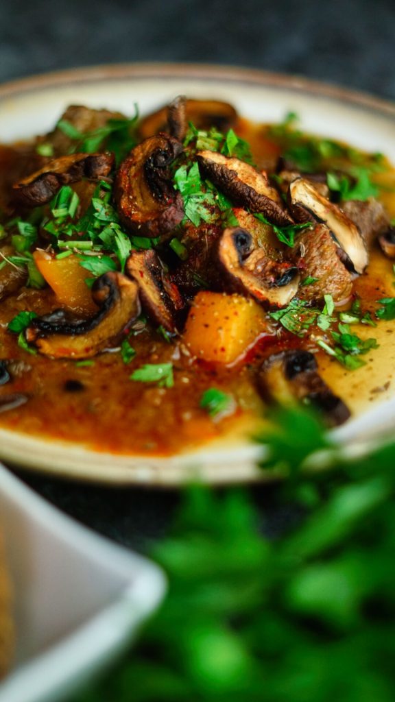 Gulasch mit Kürbis