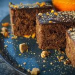 Spekulatius Brownies mit Orange