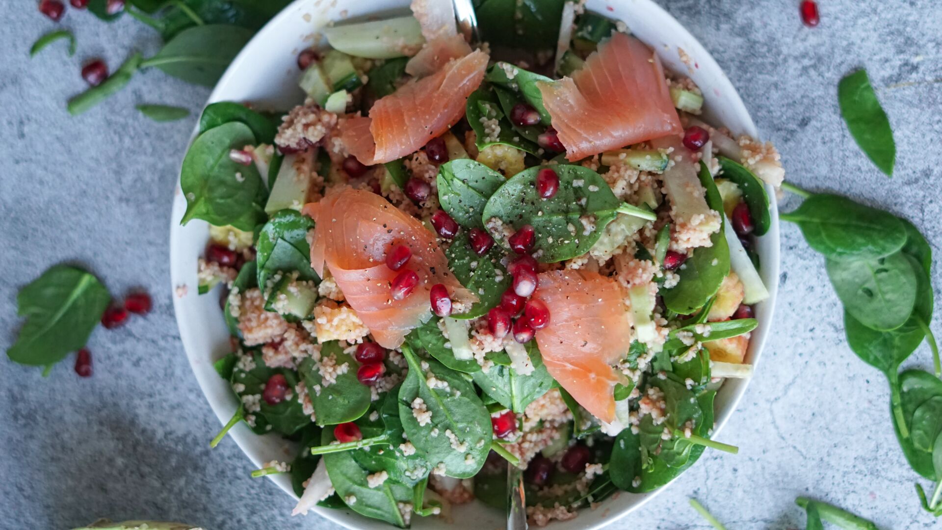 Couscous-Salat mit Granatapfel