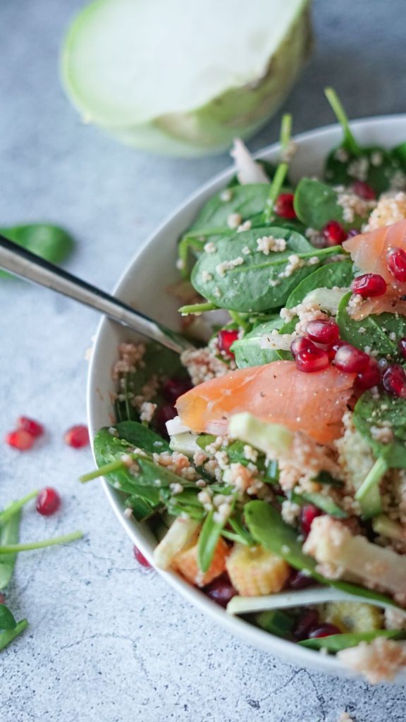 Couscoussalat mit Feta und Granatapfel
