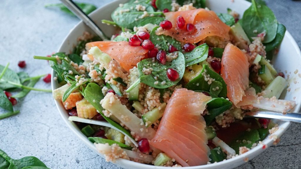 Couscous-Salat mit Granatapfel