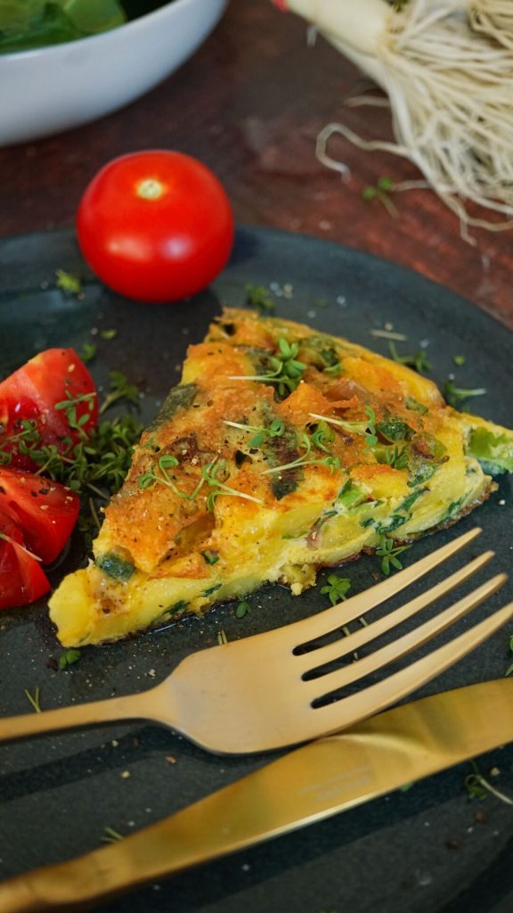 Rezept für Spanische Tortilla mit Mangold