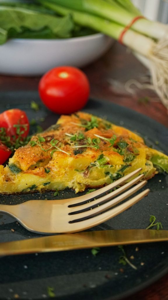 Rezept für Spanische Tortilla mit Mangold