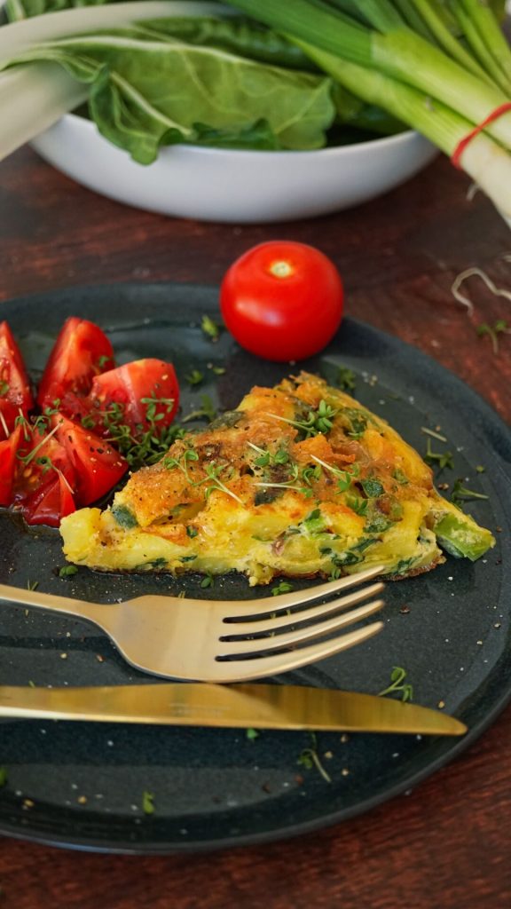 Rezept für Spanische Tortilla mit Mangold