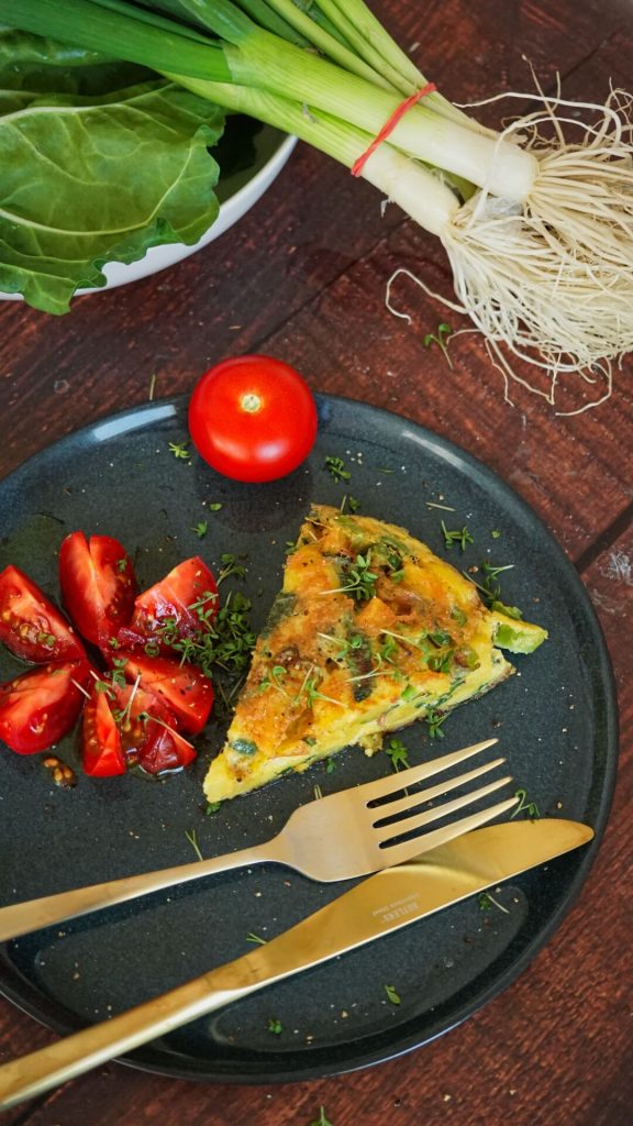 Rezept für Spanische Tortilla mit Mangold