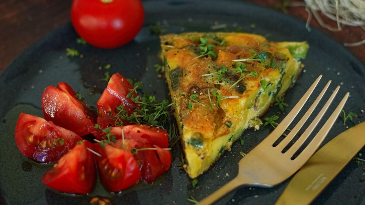 Rezept für Spanische Tortilla mit Mangold
