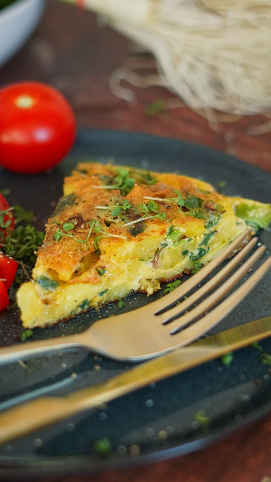 Rezept für Spanische Tortilla mit Mangold