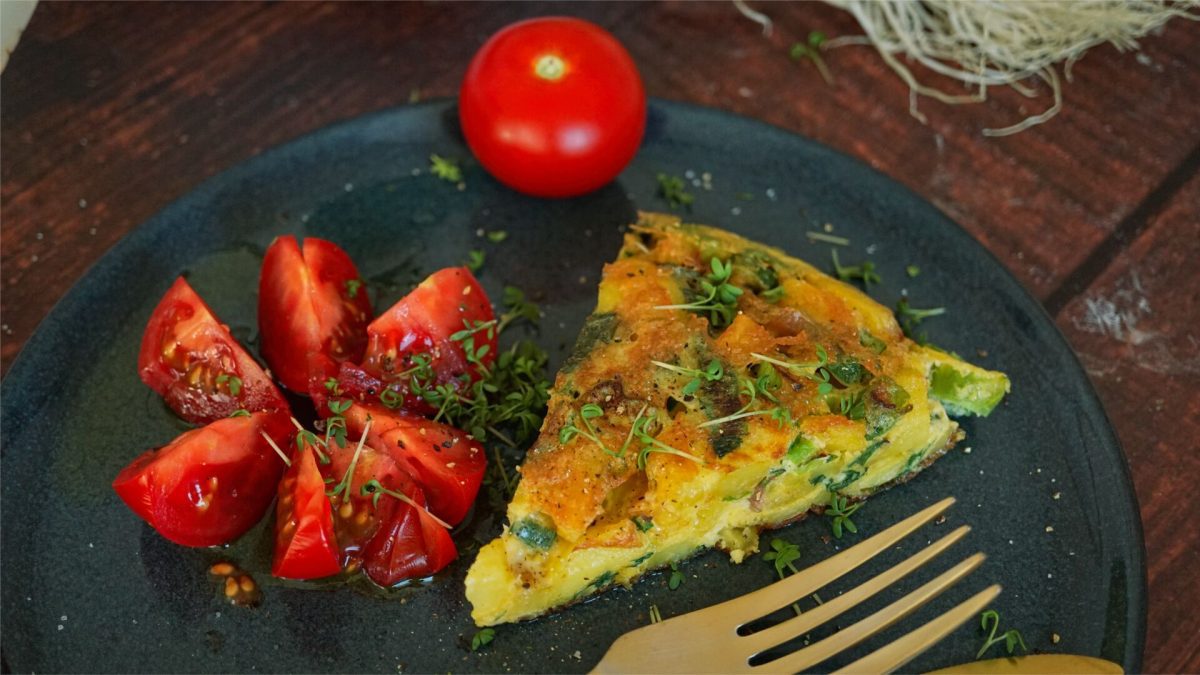 Rezept für Spanische Tortilla mit Mangold