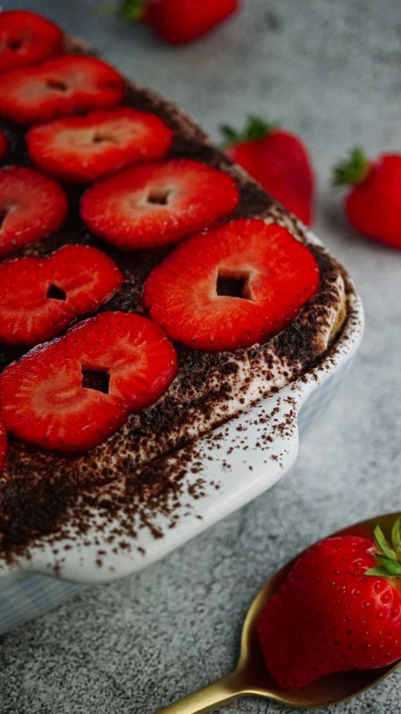 Erdbeer-Tiramisu ohne Ei
