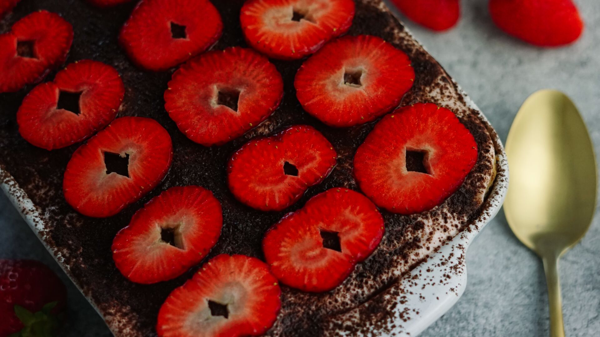 Erdbeer-Tiramisu ohne Ei