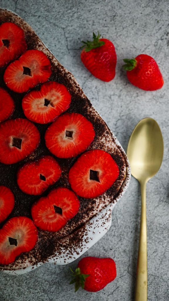 Erdbeer-Tiramisu ohne Ei