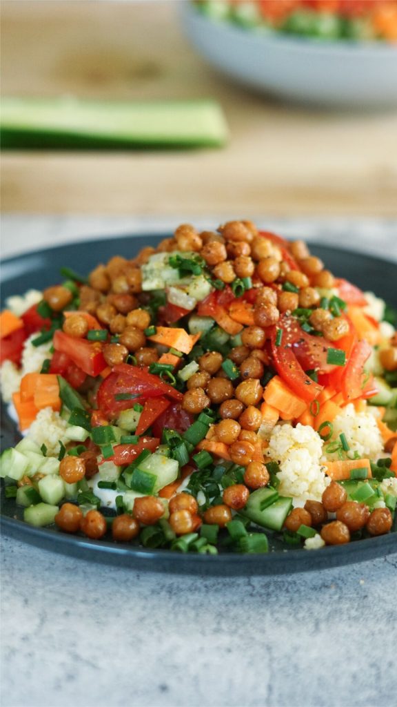 Hirsesalat mit Kichererbsen