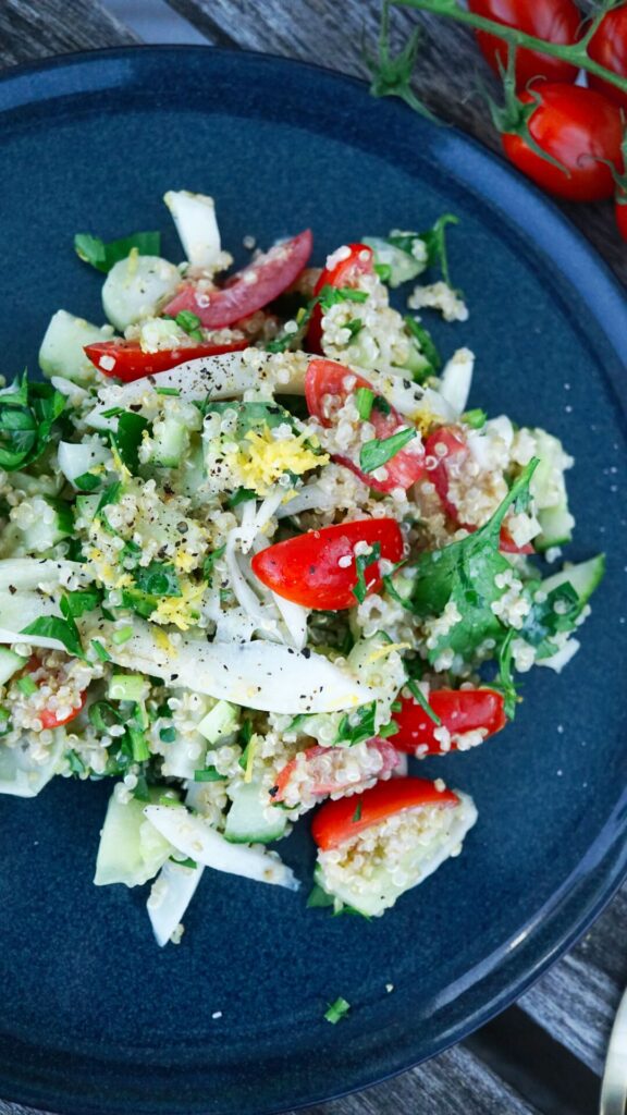 Qunioa-Salat mit Feta