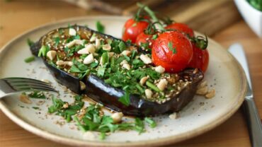Aubergine aus dem Ofen