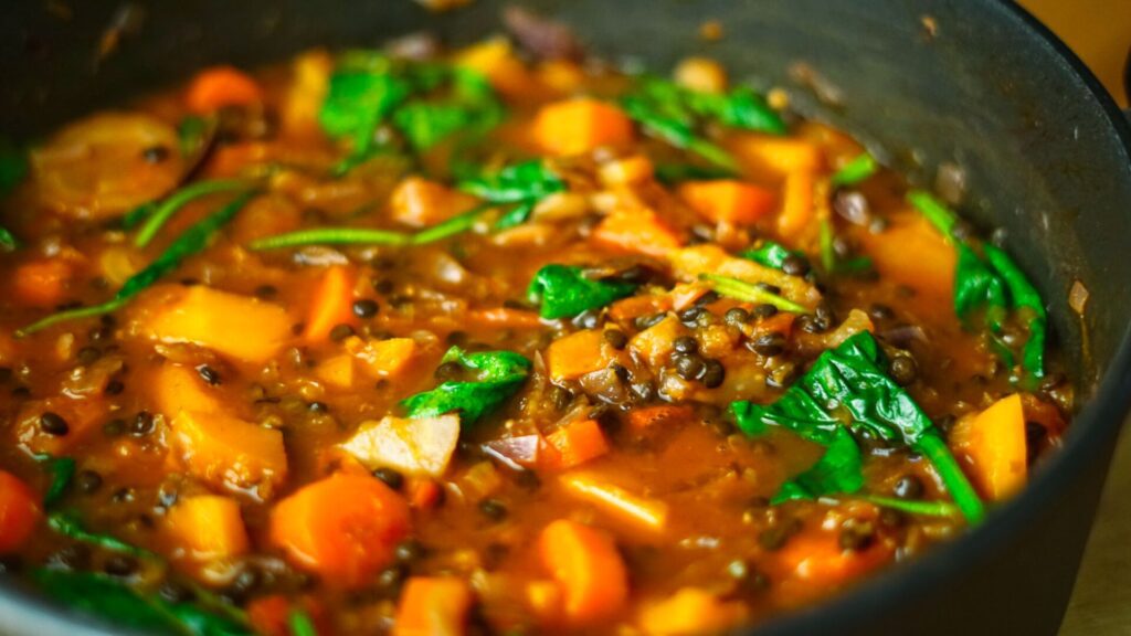 Rezept Linseneintopf mit Kürbis