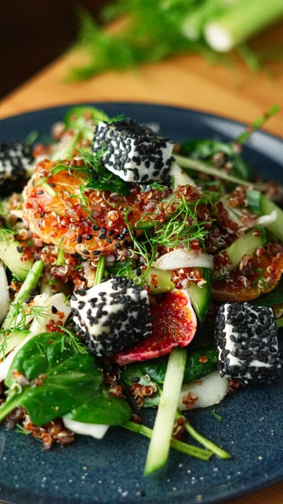 Wintersalat mit Blutorangen und Fenchel