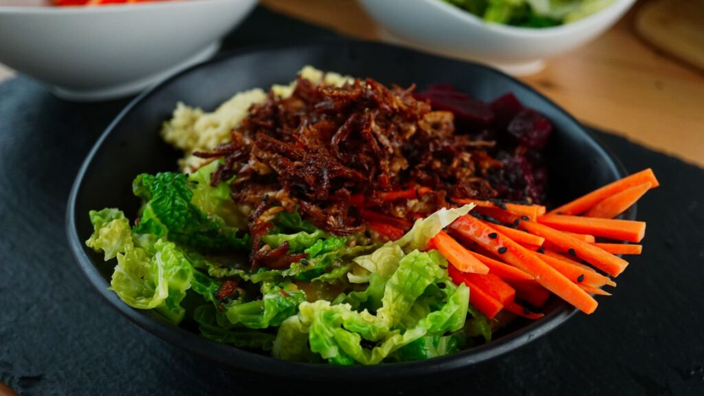 Crunchy Tofu-Hack-Bowl