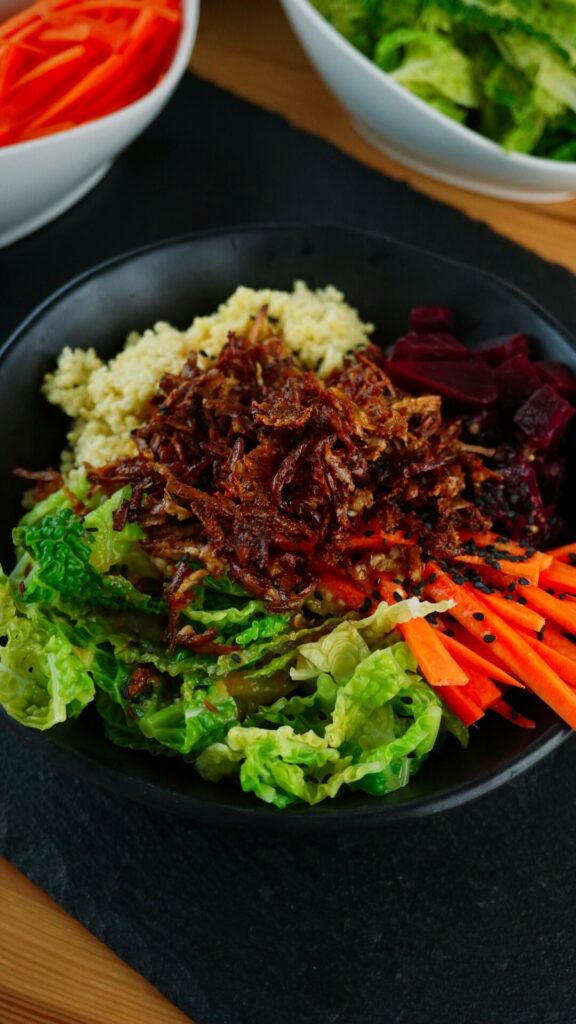 Crunchy Tofu-Hack-Bowl