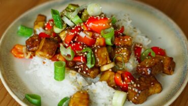 Räuchertofu zubereiten mit Honig, Ingwer & Sojasauce