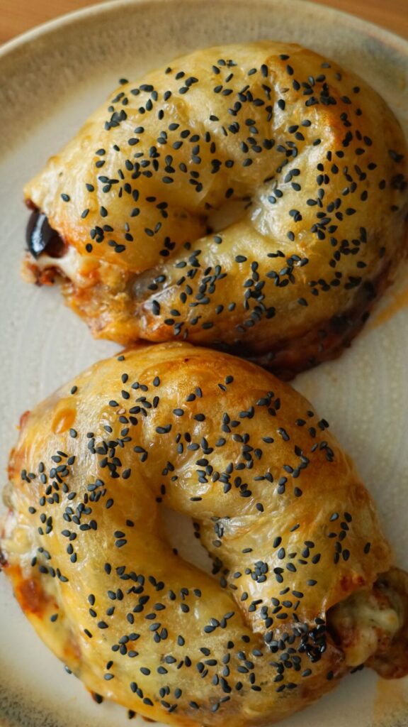 Mediterrane Reispapier-Bagels