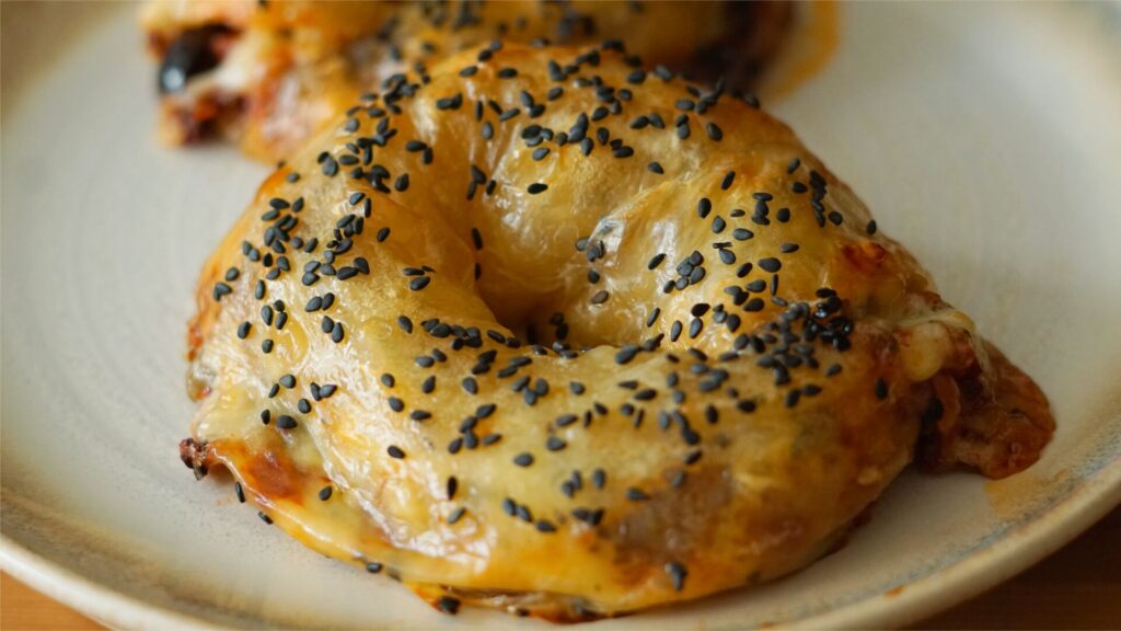 Mediterrane Reispapier-Bagels