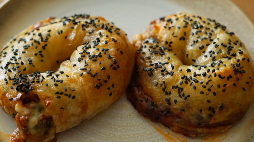 Mediterrane Reispapier-Bagels